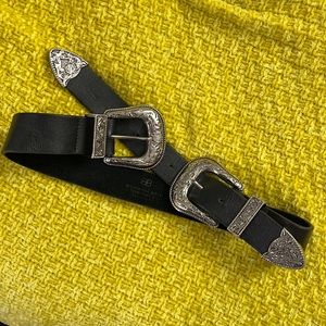 B-Low The Belt - Double Buckle Belt